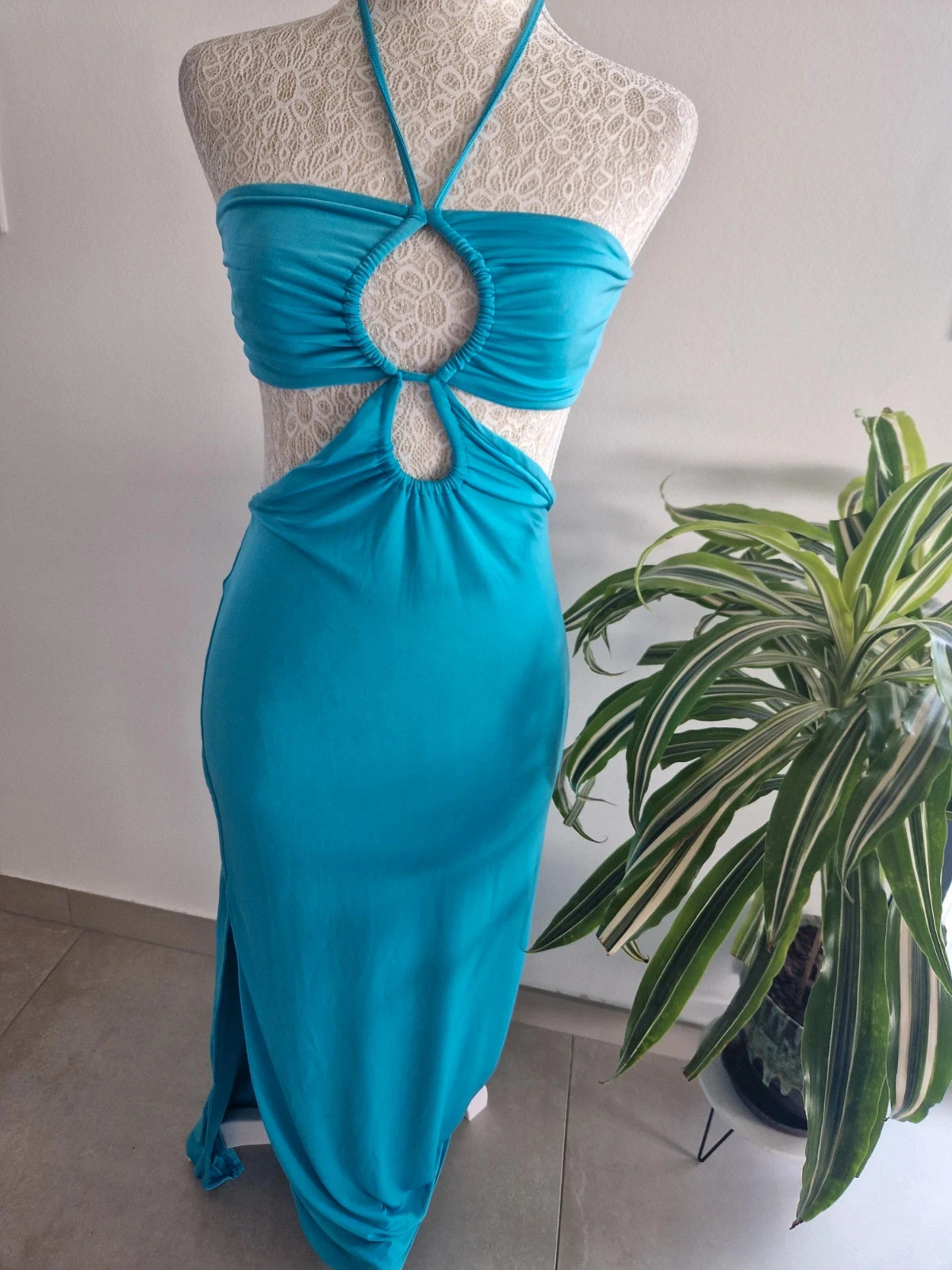 Robe longue turquoise - S - Tally Weijl